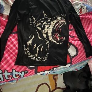 Black Graphic  Shirt